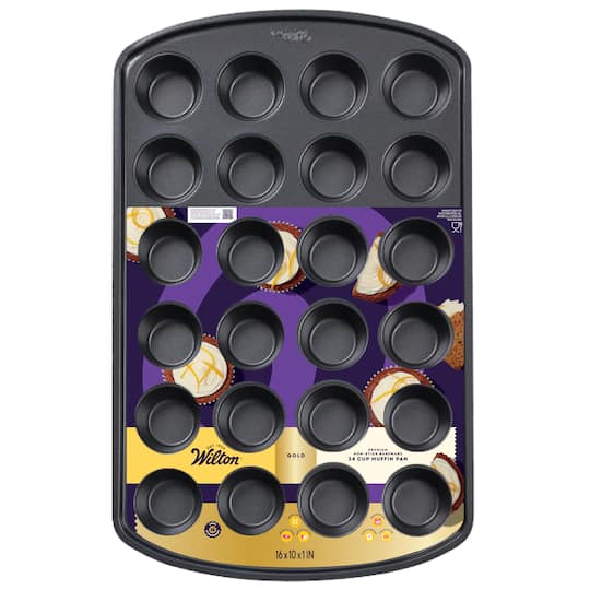 Wilton® Gold Non-Stick Bakeware 24 Cup Mini Muffin Pan